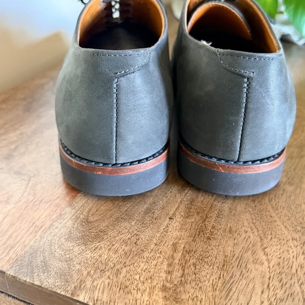 Cole Haan Country Edison Cap Toe Oxfords Mens 9.5D Grey Nubuck USA Made Heritage